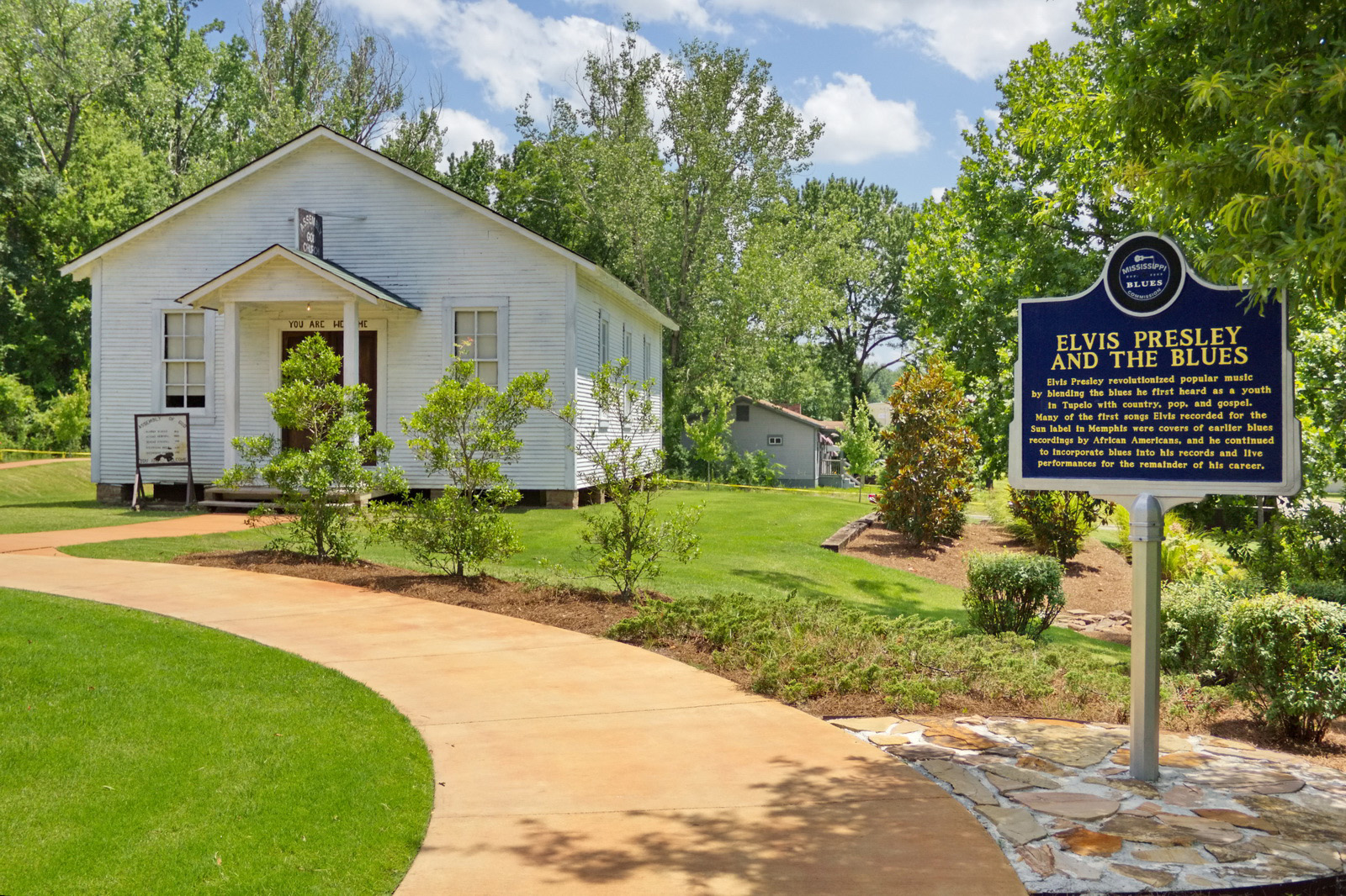 The Church Elvis Presley attended as a child and first sang at, from Tupelo, MS, Elvis Presley Park.