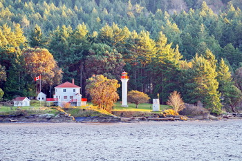 Active Pass Light House, taken from BC Ferry, Swartz Bay to Tsawwassen.