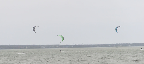 Kiting at the Pull off in Avon, NC