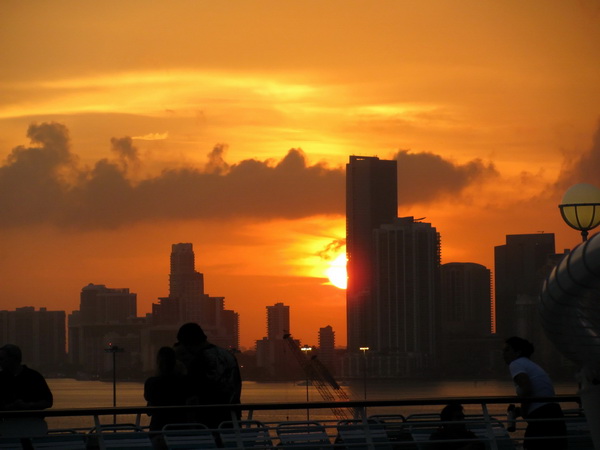 Evening Departure from Miami Harbour