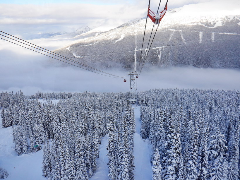 Peak to peak views into the clouds.