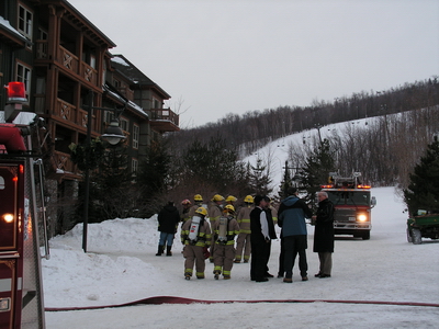 Weider Building Fire, at Blue Mountain Collingwood.