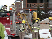 Packing up the hoses.