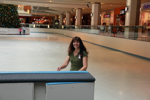 Ice skating in The Galleria, Houston, TX.