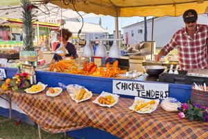 Food at the Cleveland County Fair.