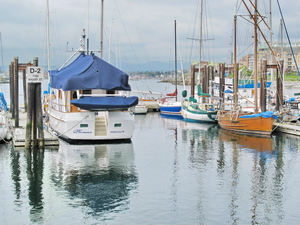 Downtown at the water front in Victoria, BC.