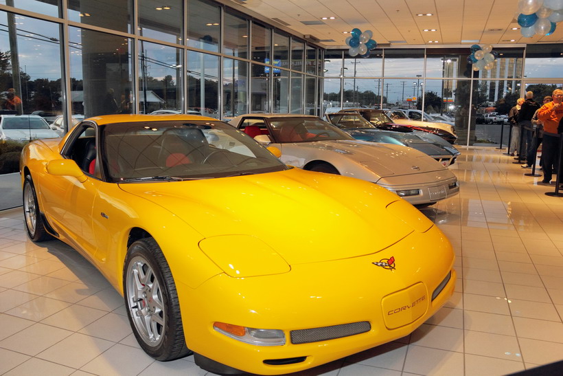 From the C1 to the C6, Rick brought one of each over for the big unveilng of the C7.
