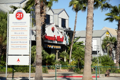 Fisherman's wharf from the parking lot.