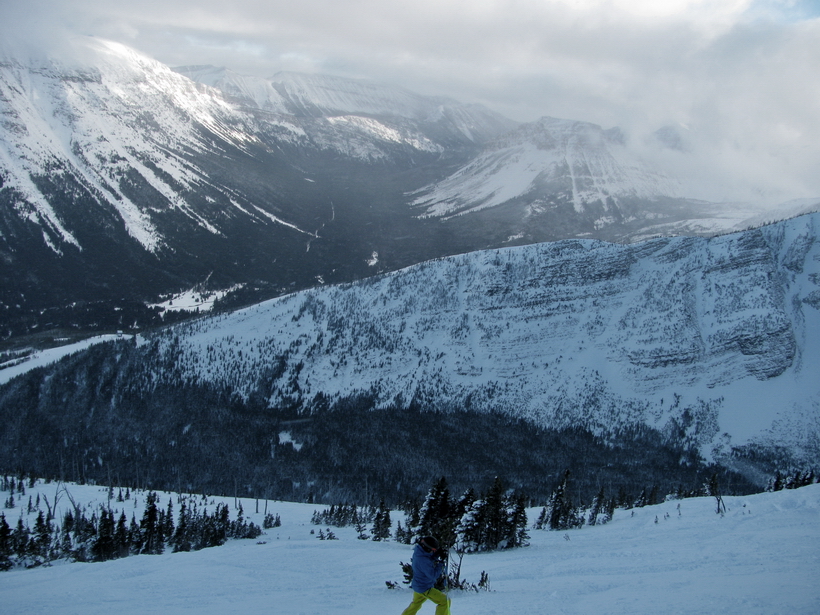 Upper Castle Mountain, just beside Lone Star, over or maybe on Lone Star.