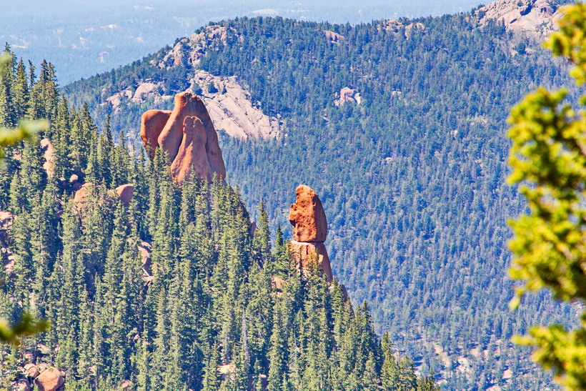 Photo op from a roadside rest stop on the way up to the PIkes Peak summit.