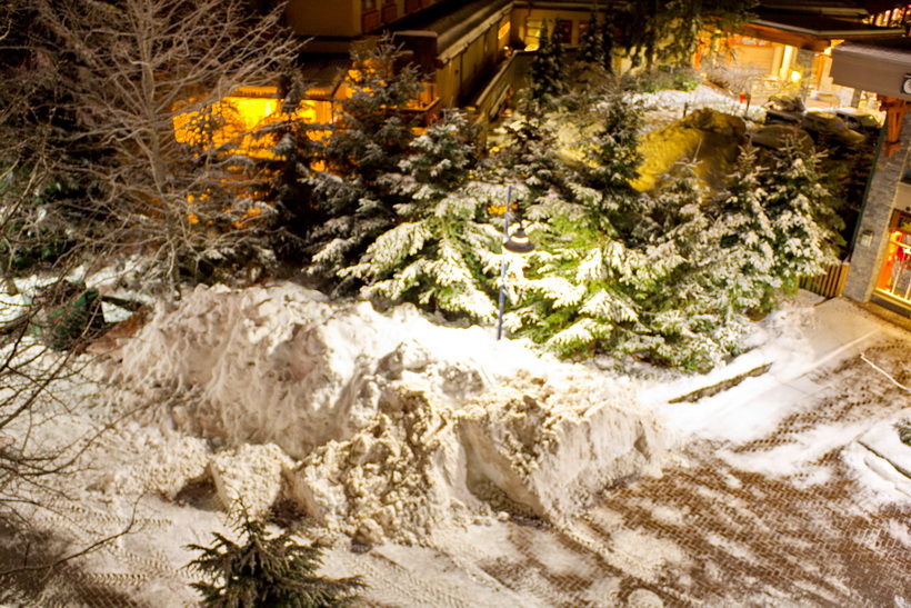 A little bit of fresh snow gets plowed in the morning, just what we want to see out first day of the year!