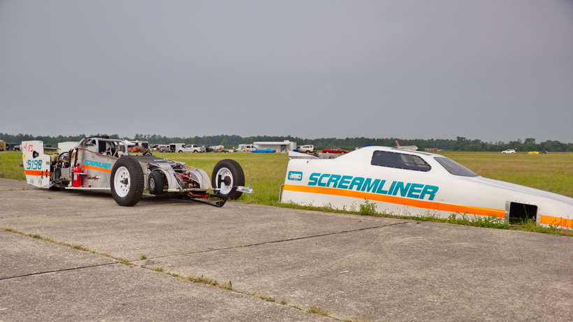 The Screamliner getting ready for it's first qualifying run.
