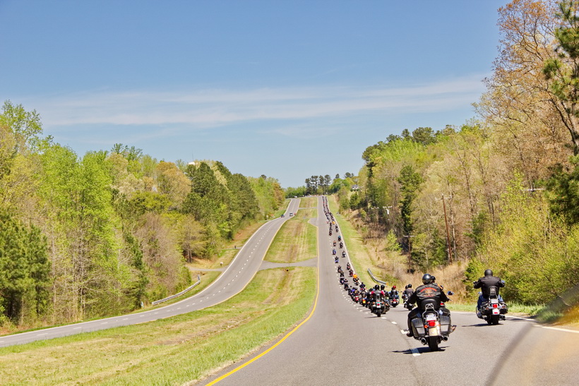 The bikes seem to go on forever this year in the Thin Blue Line Ride