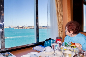 Breakfast with a view.
