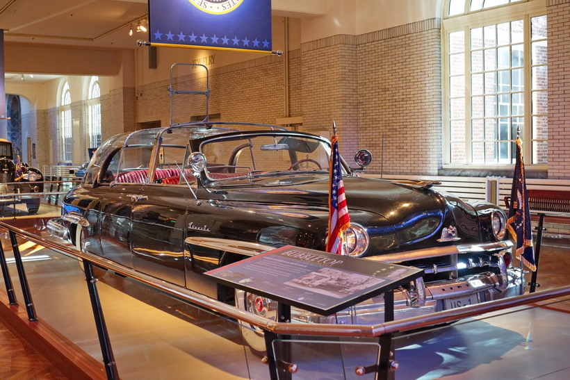 The Bubble top presidential convertible, orginally delivered to President Truman and given a plexi glass top by President Eisenhower.