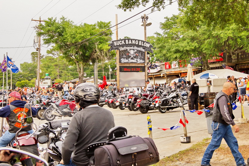 Murrells Inlet during Myrtle Beach Bike Week, May 18, 2012, where most the action was at.