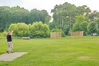 Hole 12 wasn't enough challenge so Winthrop added their built obstacle.