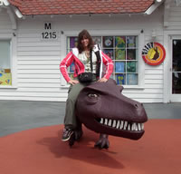 Ever ride a dinosaur?