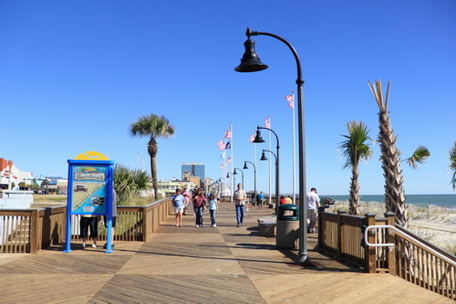 The new Myrtle Beach Board walk.