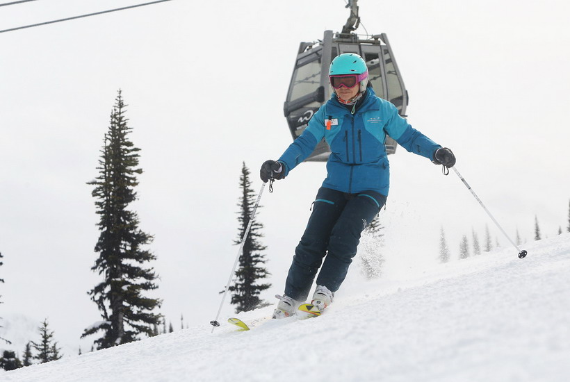 In uniform at Whistler 2016/2017 ski season.