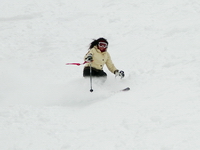 Nice powder shot, showing we did get a little.