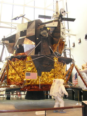 Real, non Replica, lunar Module housed at the Space Museum in Washington, DC.