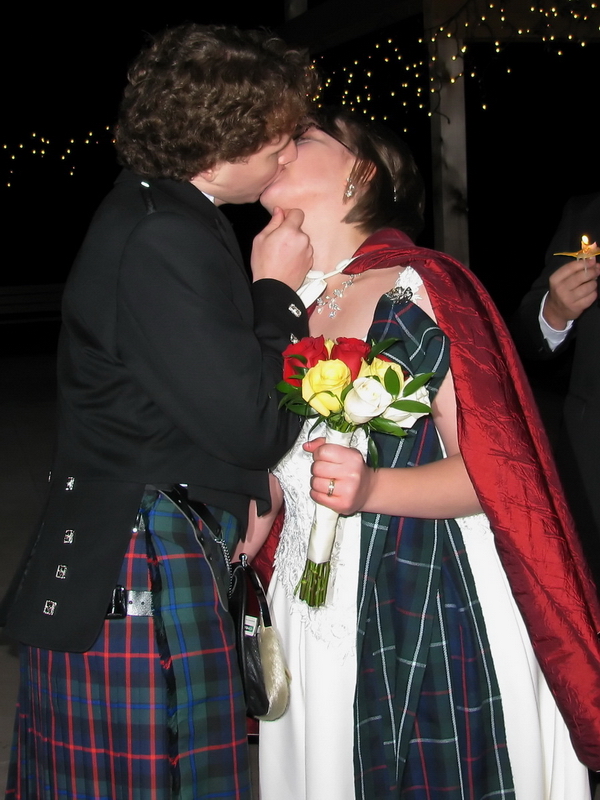 Len and Jenny are given permision to kiss.