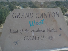 We arrived at Grand Canyon West.