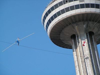 And I thought my summer was spent on a wire!